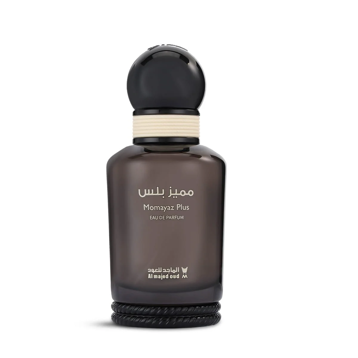 Al Majed Oud Momayaz Plus Classic eau de parfum 100ml on white background, fruity floral fragrance UK