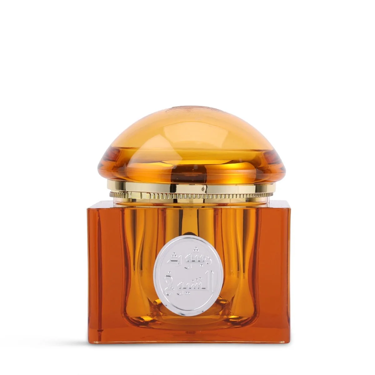 Front view of Arabian Oud Mabsoos Al Shioukh Incense 80g luxury bakhoor container UK