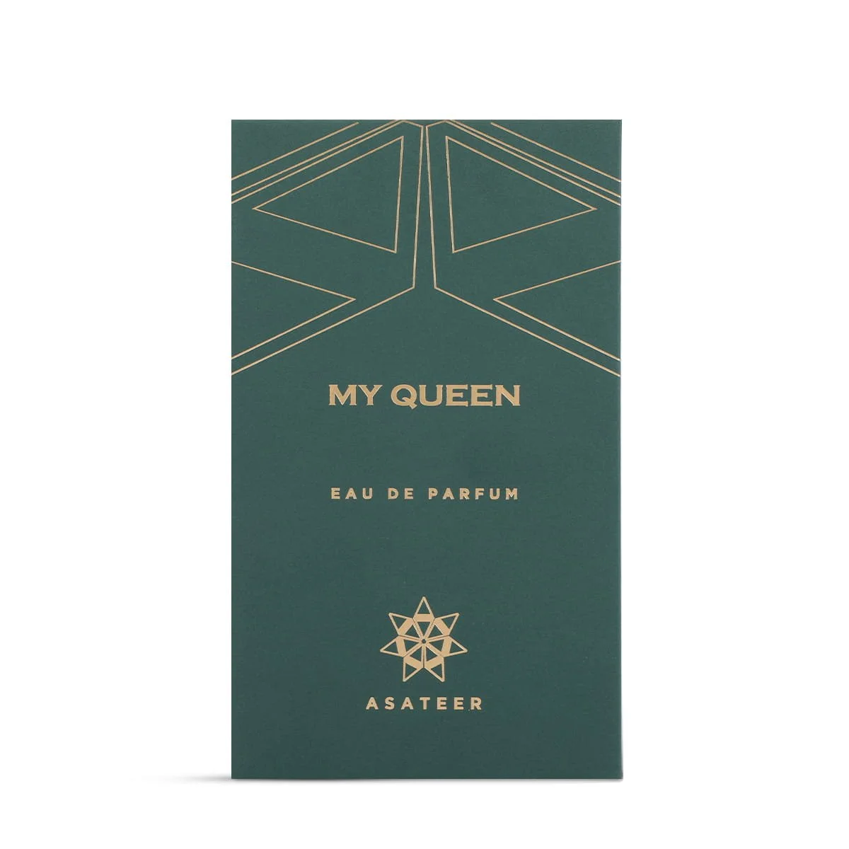 Front view of Asateer My Queen Eau De Parfum box UK