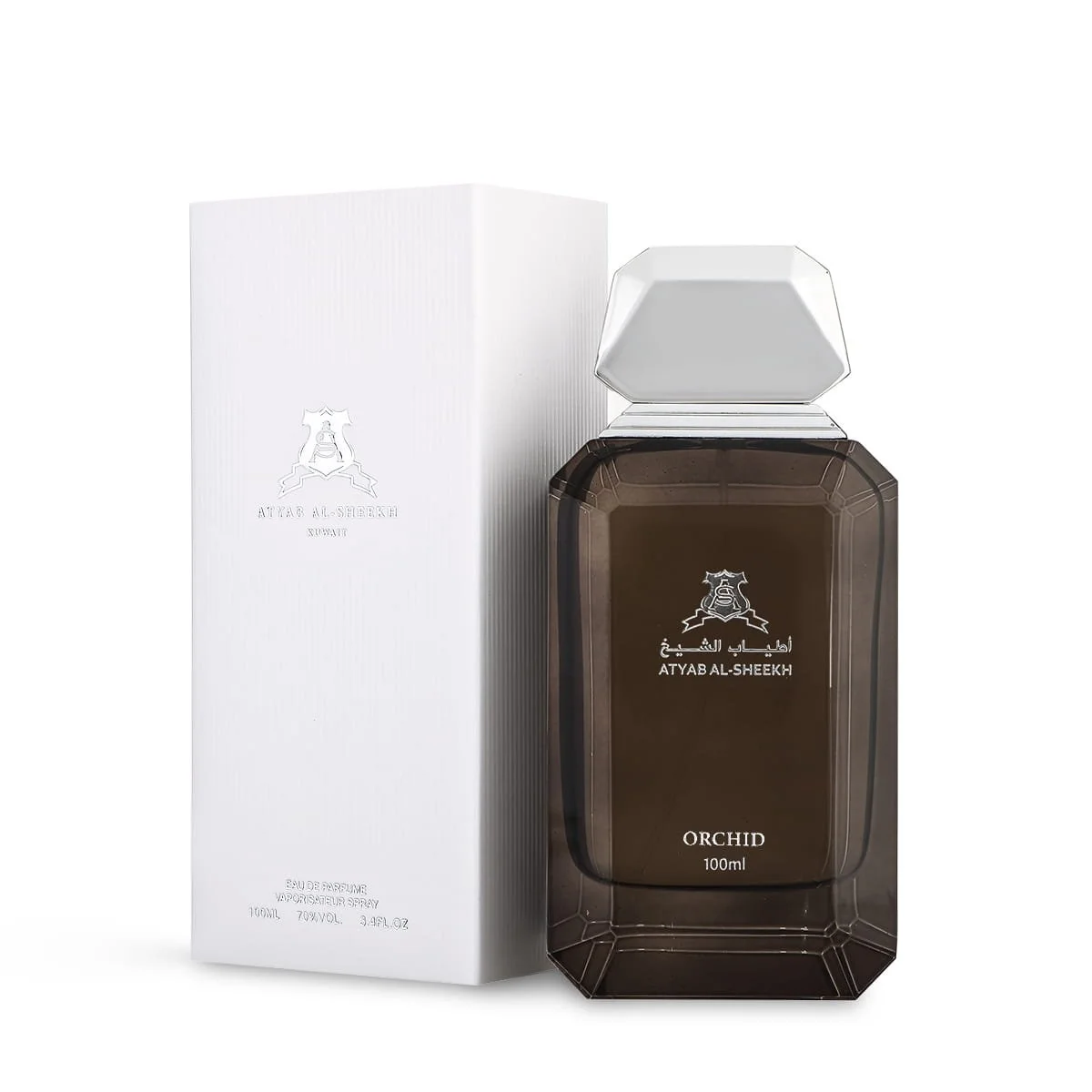 Back view of Atyab Al Sheekh Orchid perfume bottle 100ml UK