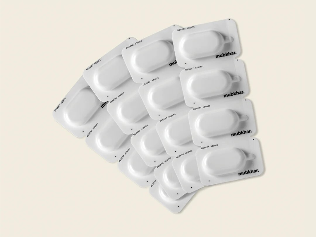 Mubkhar Porta Fragrance Desert Nights fragrance capsules on white background UK