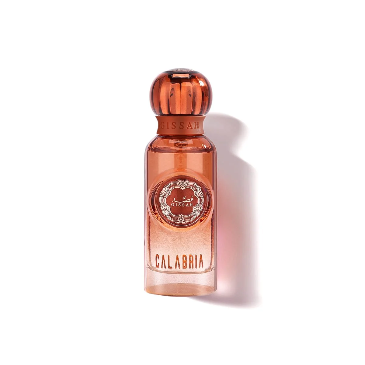 Gissah Calabria Eau De Parfum 15ml on white background, luxury woody floral mini perfume UK