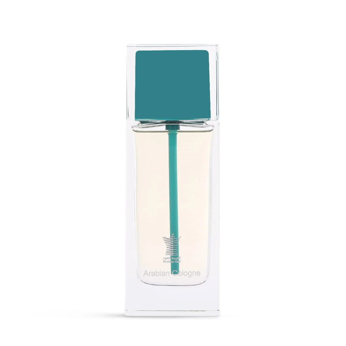 Arabian Oud Arabian Cologne Turquoise Eau De Cologne 100ml on white background, luxury floral fragrance UK
