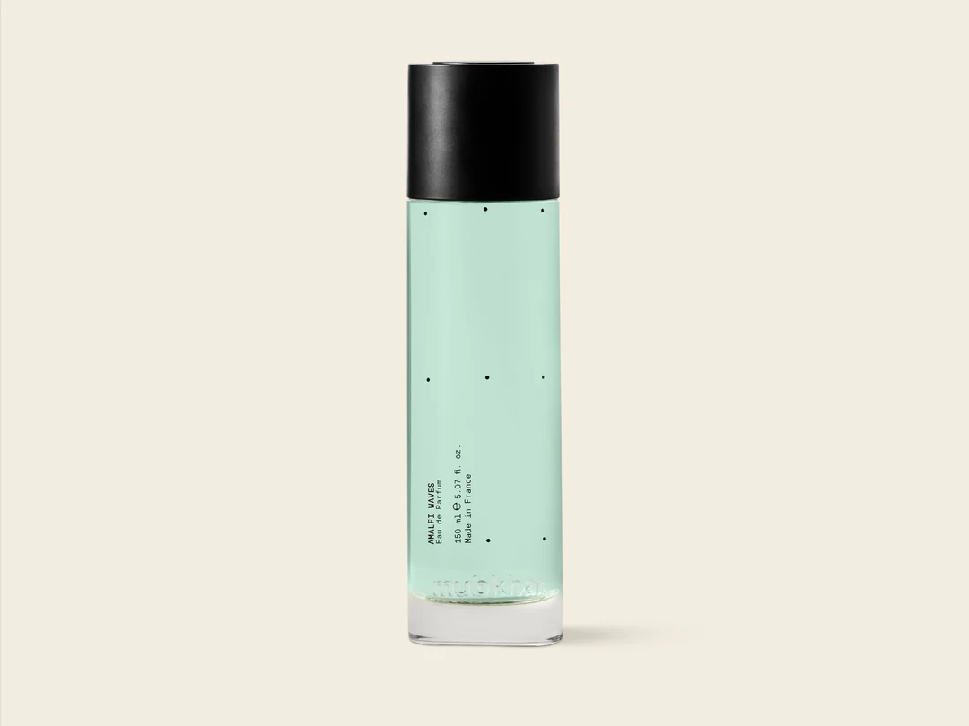 Mubkhar Amalfi Waves Eau De Parfum 150ml on white background, citrus musky aquatic fragrance UK