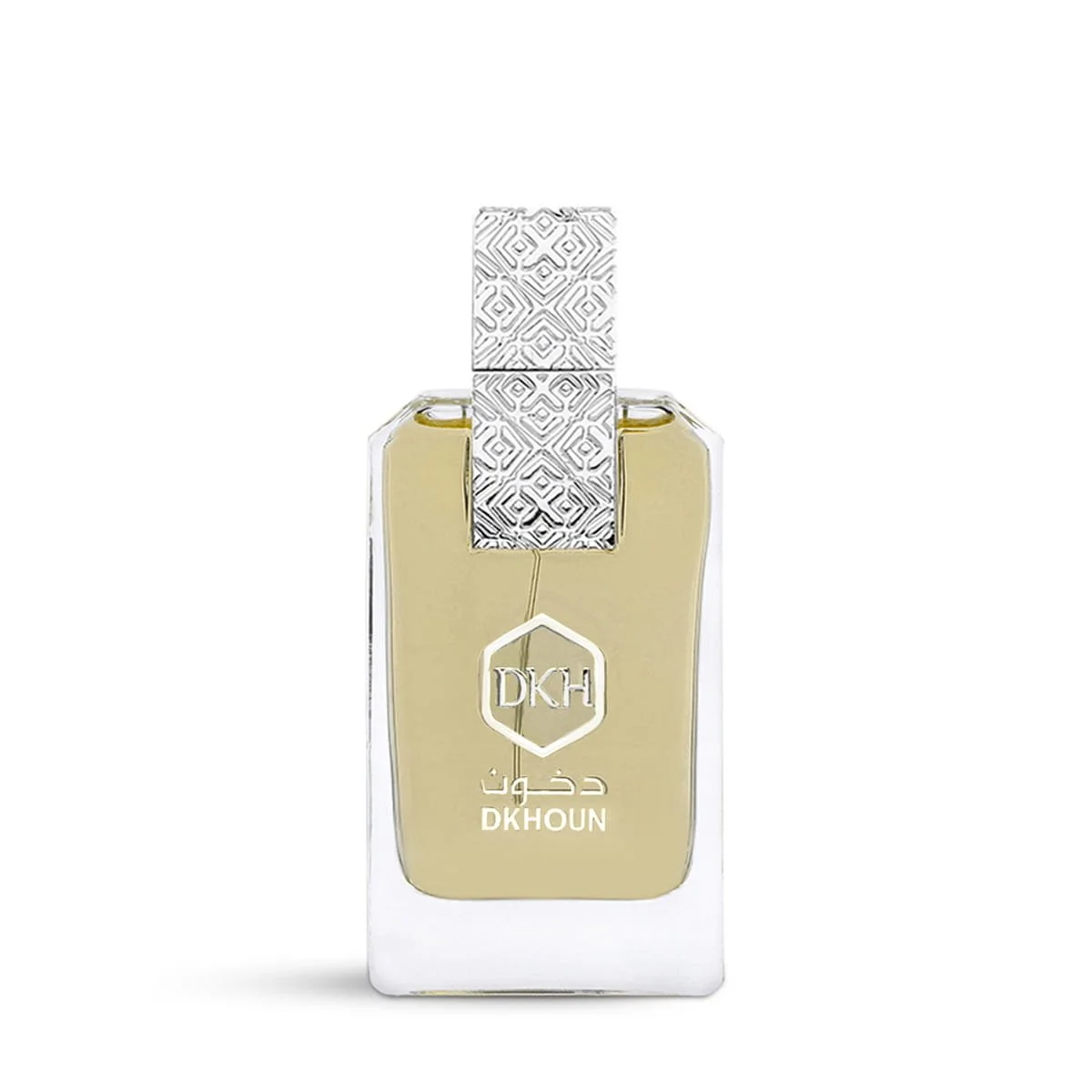 Dkhoun Emeraude Iris Eau De Parfum 85ml on white background, luxury iris amber fragrance UK