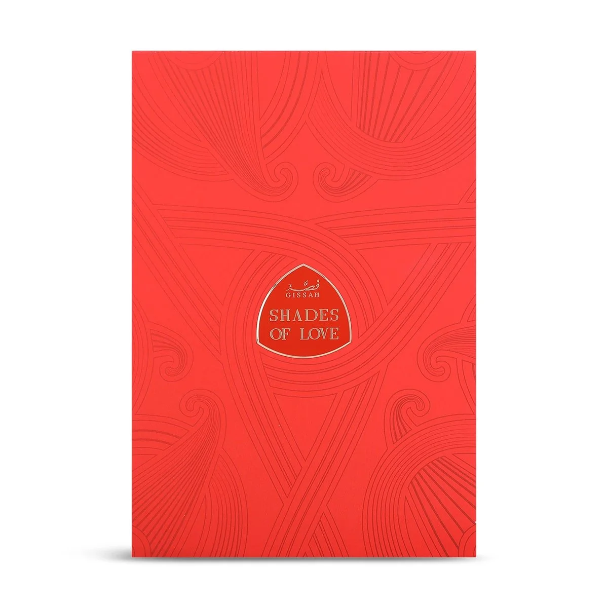 Front view of Gissah Shades Of Love luxury perfume gift box