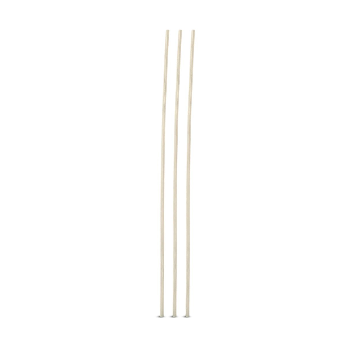Five premium rattan sticks for Gissah Bubble Breeze diffuser on white background UK