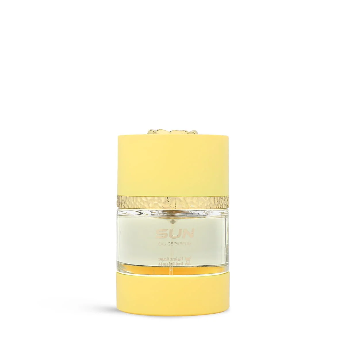 Al Majed Oud Sun eau de parfum 75ml on white background, fruity floral summer fragrance UK