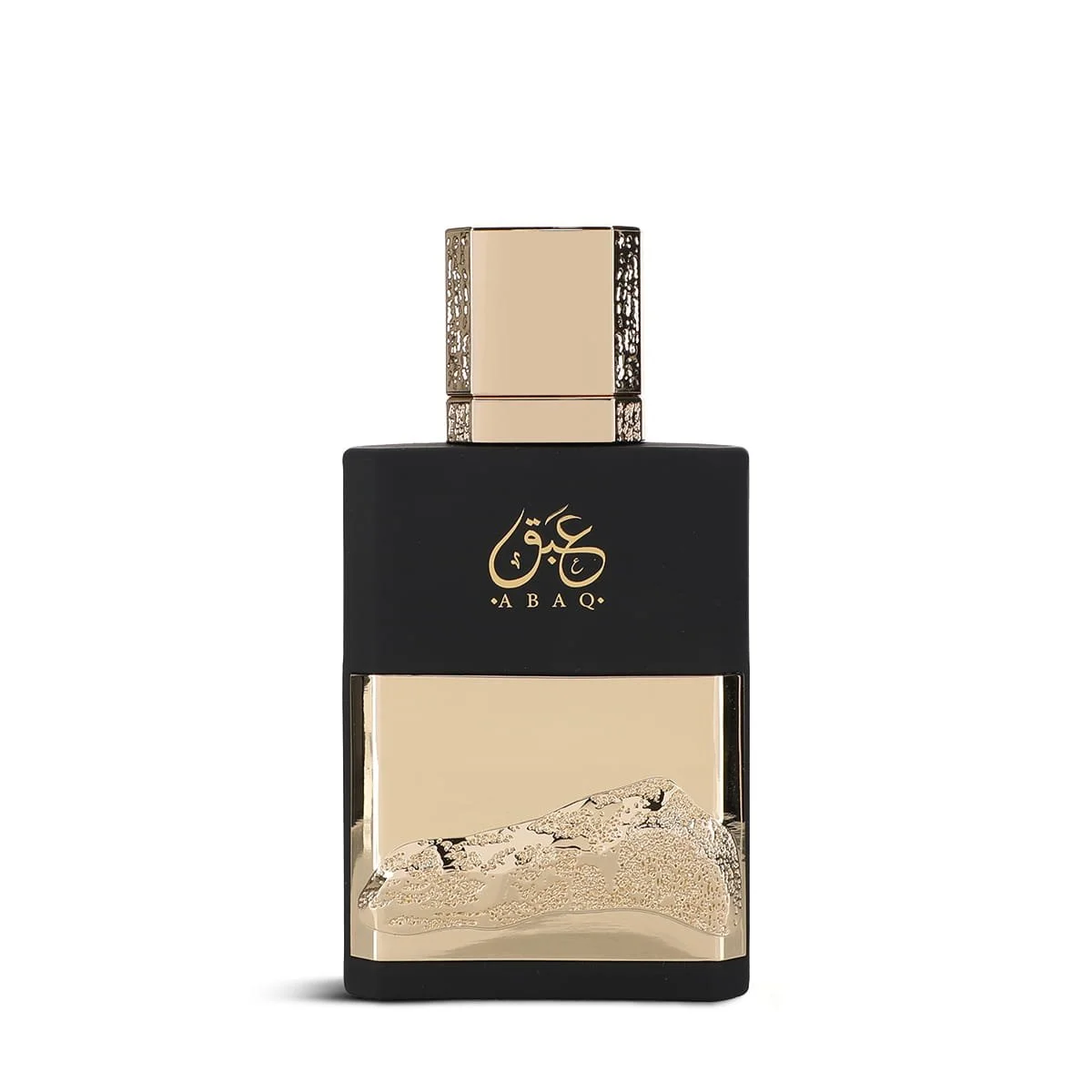 Al Majed Oud Abaq eau de parfum 75ml on white background, fresh woody fragrance UK