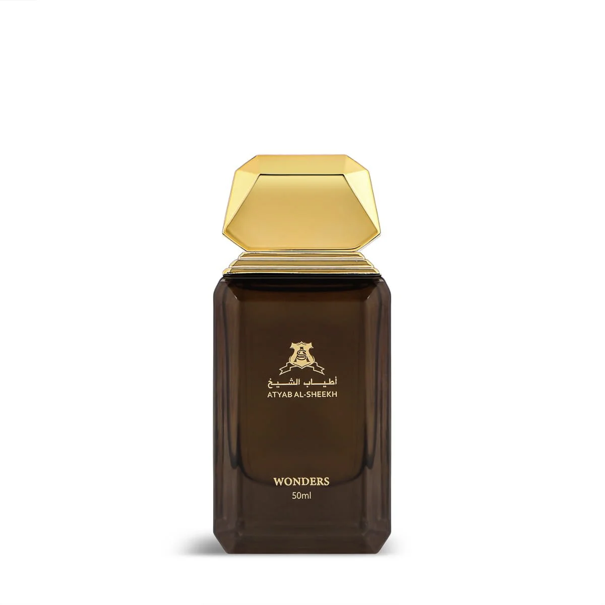 Atyab Al Sheekh Wonders Eau De Parfum 50ml on white background, luxury fruity leather fragrance UK