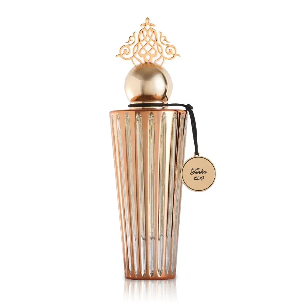 Iconic Tonka Eau de Parfum by Ibraheem Al Qurashi – 75 ml bottle displayed on white background at Al Rashid Galleria UK.