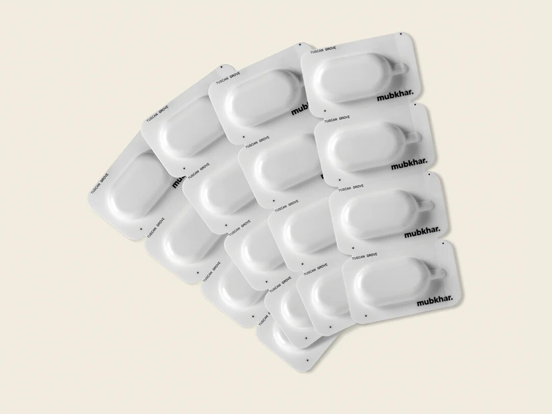 Mubkhar Porta Fragrance Tuscan Grove fragrance capsules on white background UK