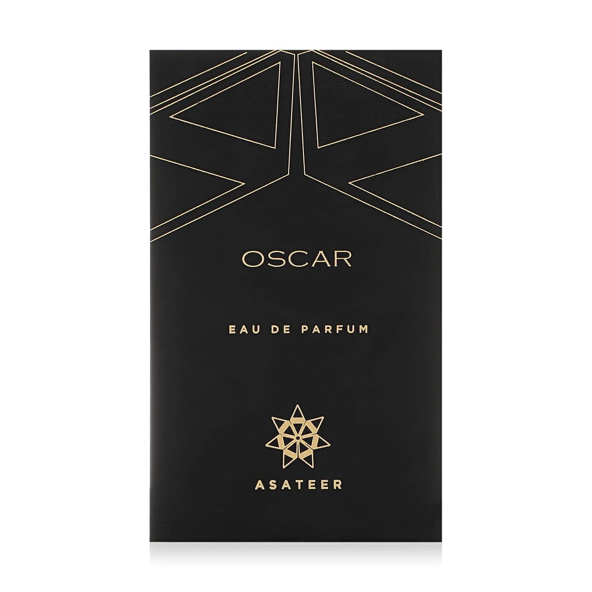 Front view of Asateer Oscar Eau De Parfum box UK