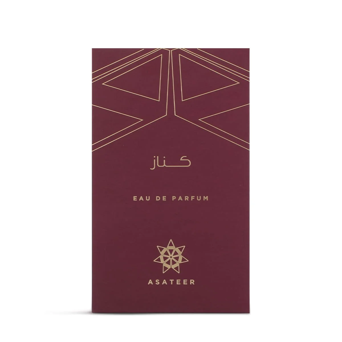 Front view of Asateer Kinaz Eau De Parfum box UK