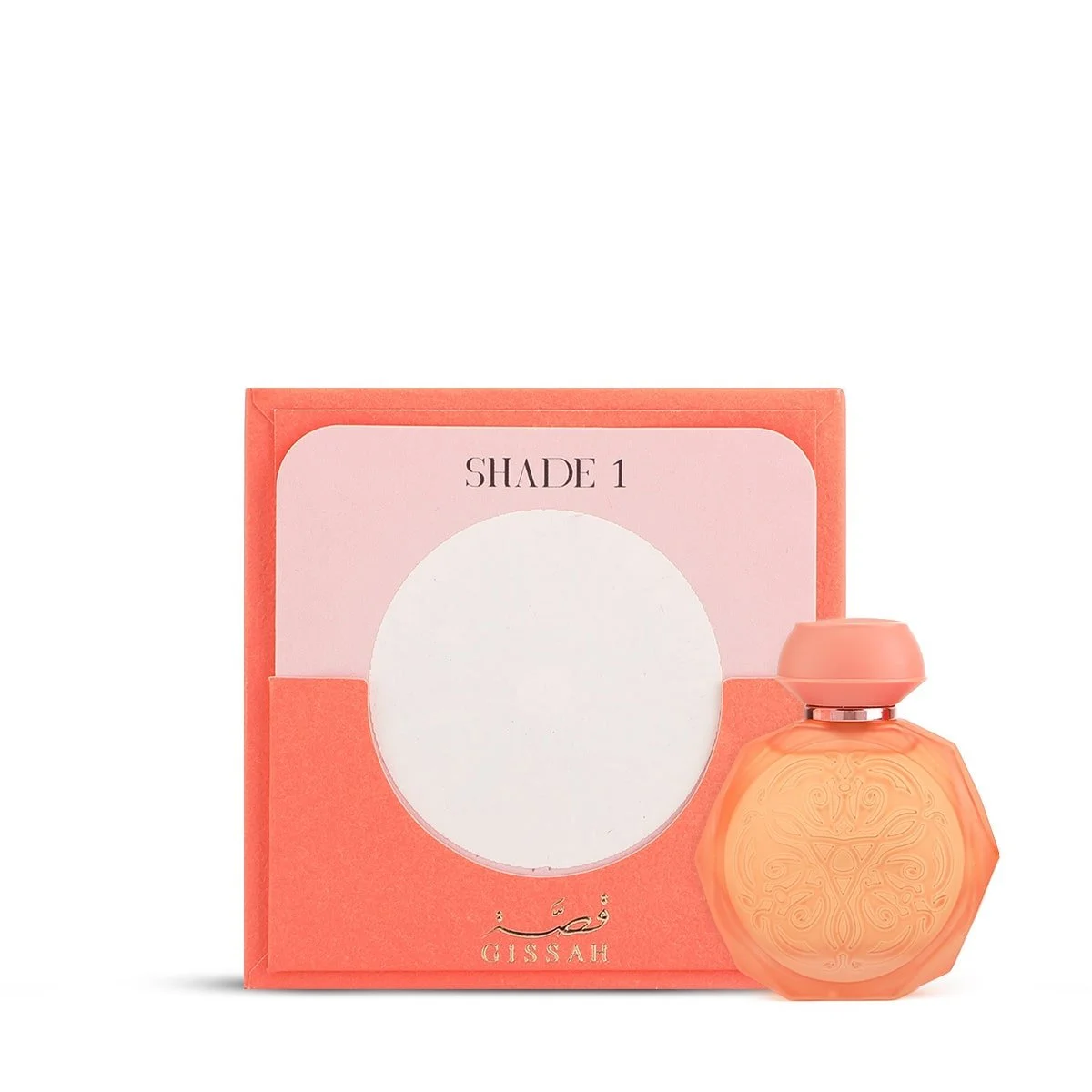 Gissah Shades 1 Eau de Parfum 30ml displayed with its design leaflet