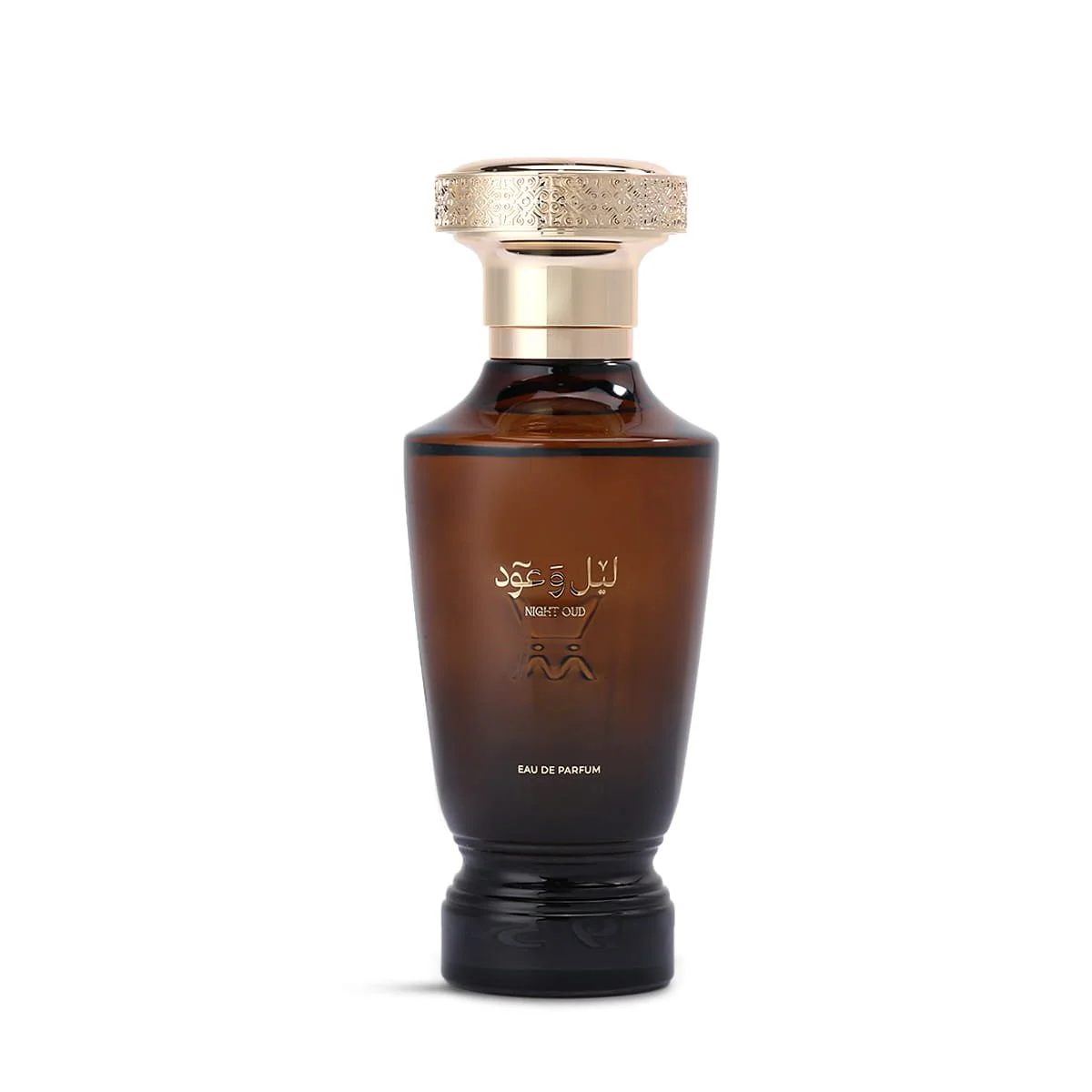 Al Majed Oud Legacy Collection Night Oud eau de parfum 100ml on white background, oud woody fragrance UK
