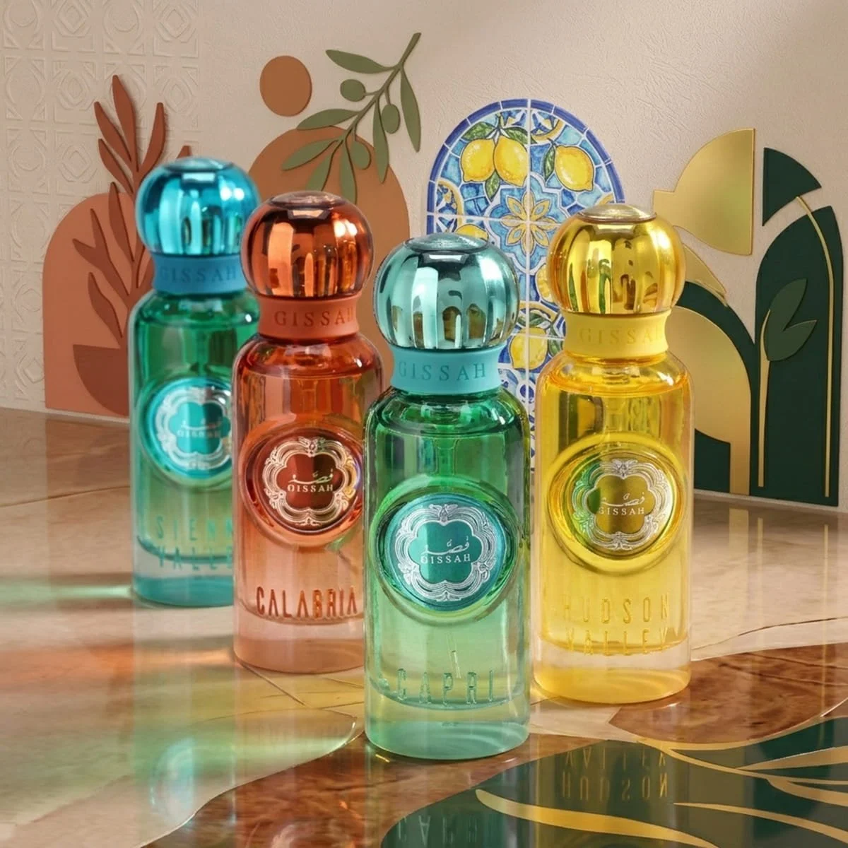 Gissah 15ml mini perfume collection including Hudson Valley luxury travel fragrances UK