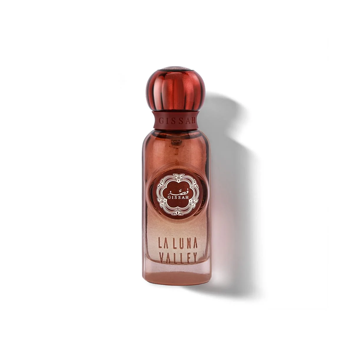 Gissah La Luna 15ml Eau de Parfum mini bottle on white background – exclusive oriental ambery woody perfume at Al Rashid Galleria UK