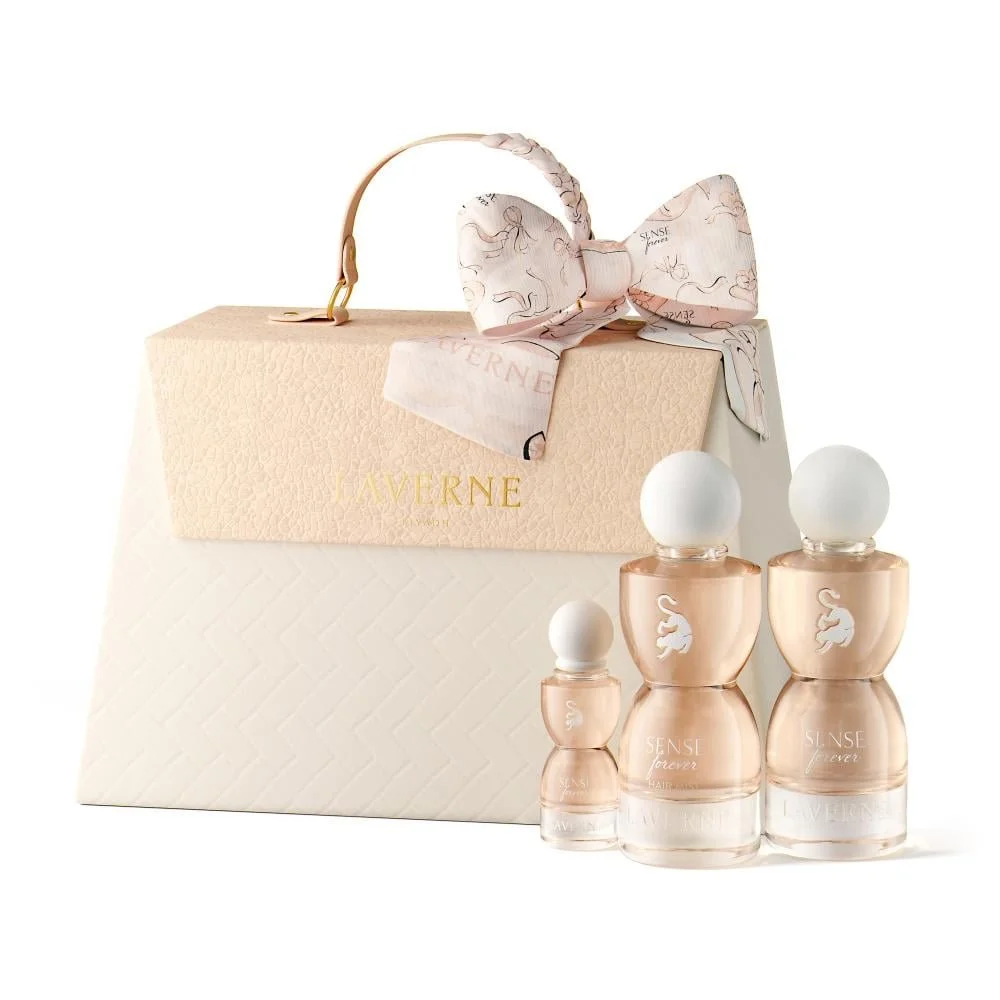 Laverne Sense Forever Collection luxury perfume set with elegant gift bag at Al Rashid Galleria UK
