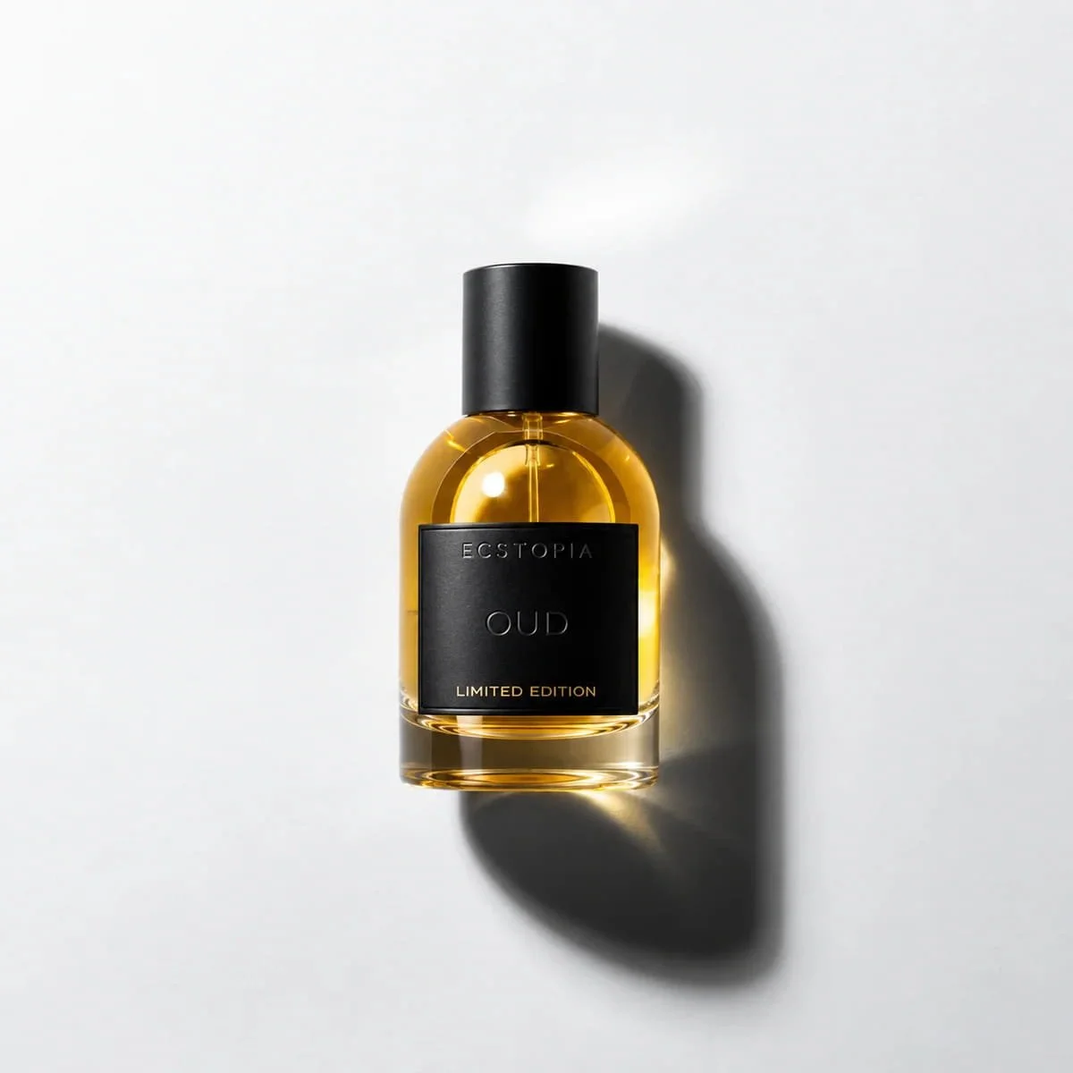 Ecstopia OUD Limited Edition 50ml extrait bottle on a white background