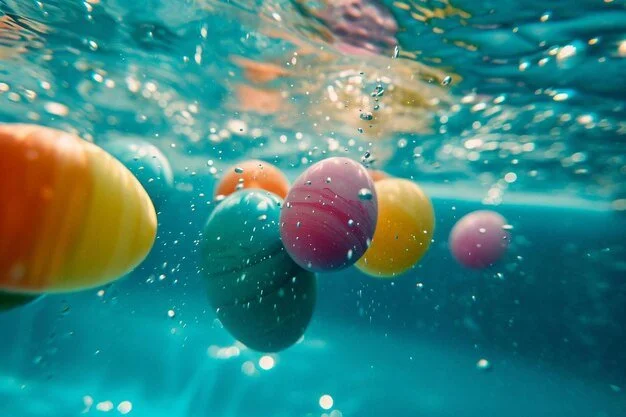 underwater easter eggs