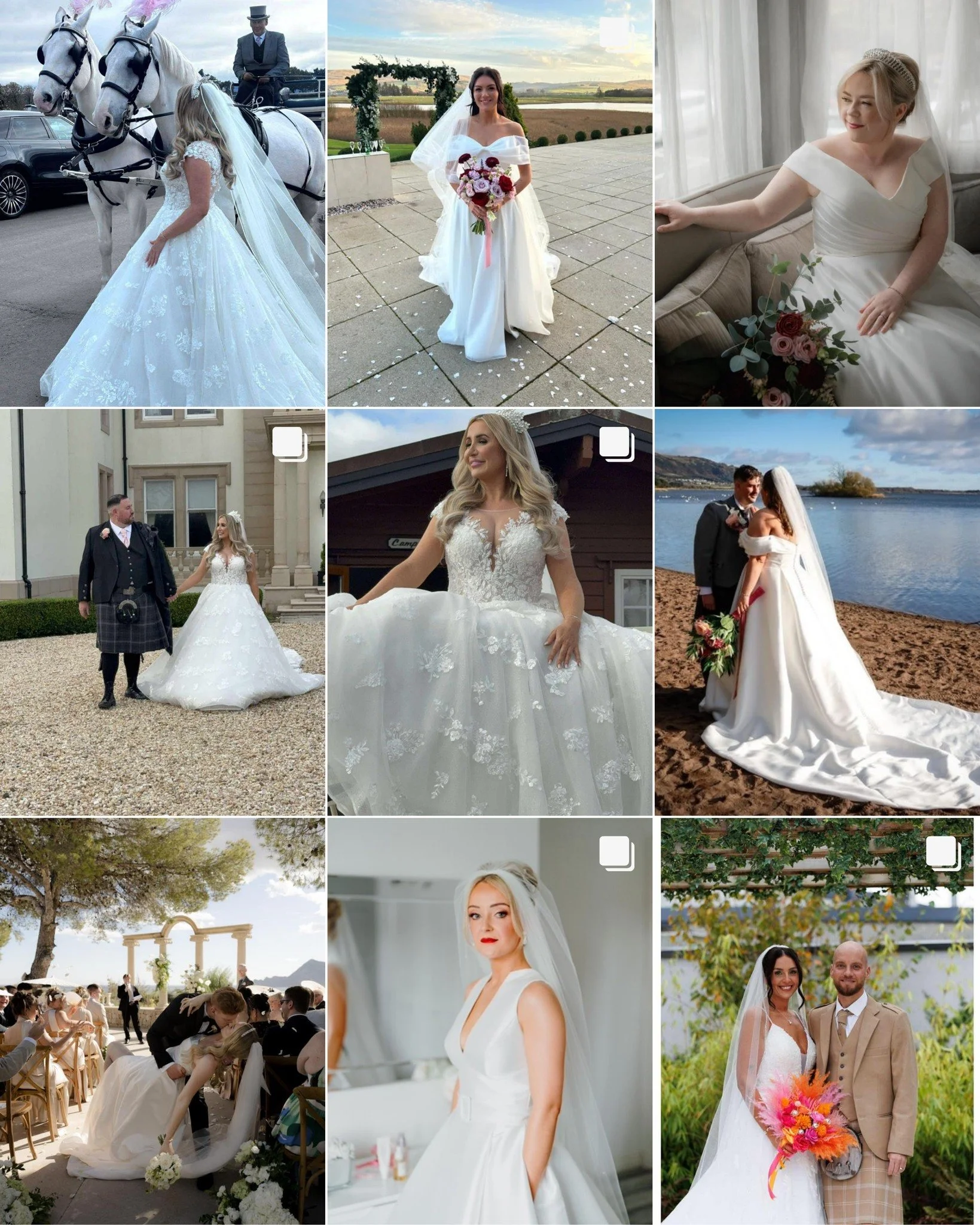 Throwback to some of my brides - You are all just stunning! 😍

 #weddingready #bridesglasgow #alterationshop #BrideGoals #bridetobe #WeddingDressGoals