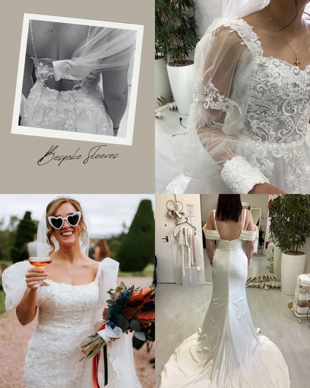 Sleeves are really on Trend at the minute and one of the most popular request here at Alter Girls! 💍

Most people LOVE their dresses from the shop but sometimes it's just missing that one little thing and the biggest request is to have some sort of 