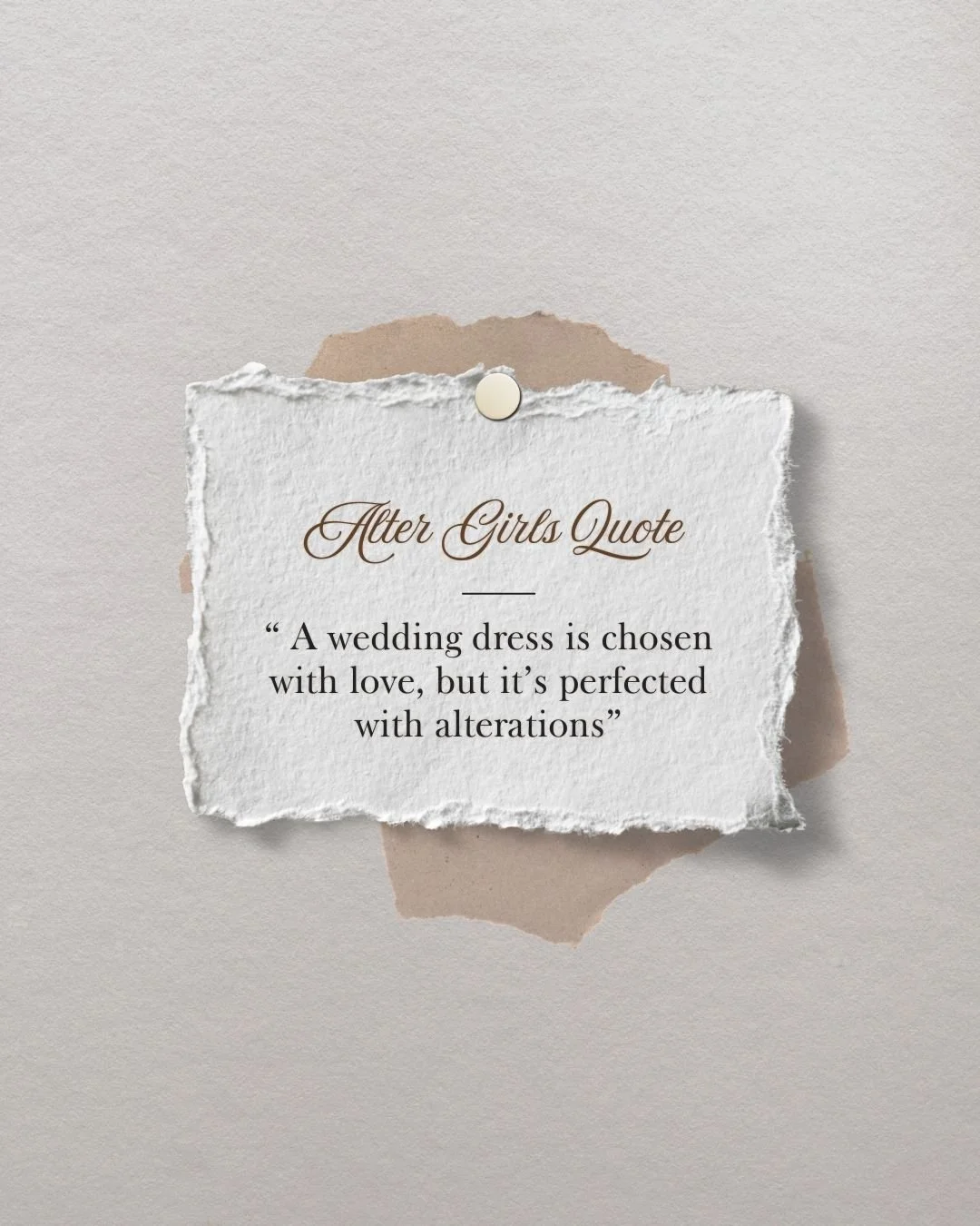Quote of the Day for our Brides to be ✨

 #lovewhatwedo #weddingdressalterations #weddingdressalteration #WeddingDressGoals #alterationservice #glasgowbride #alterationspecialist #brideandgroom #glasgowbrides #bridestyle #brides