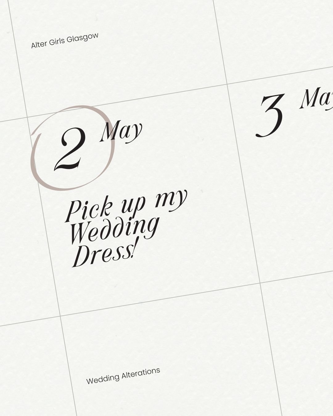 Tick one thing off your list today and get your alterations booked in! 

It's something all brides forget can be booked in early and it's one big thing to get ticked off the growing list of being a bride so take one stress off and message or call us 