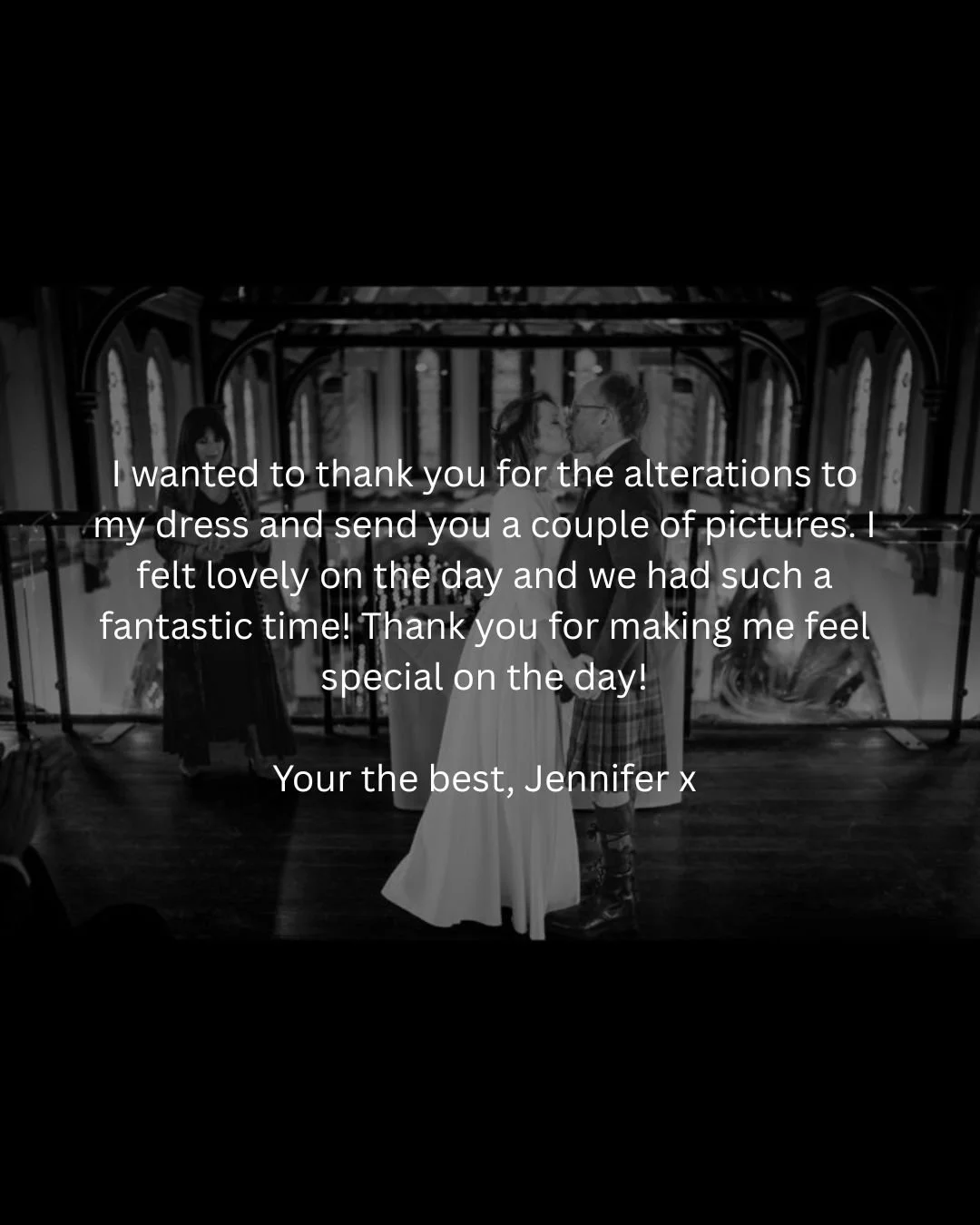 Bride Review 💍🥂

 #glasgowbrides #WhereToFindUs #dresstransformation #BridalElegance #transformation #altergirls #WeddingStyle #GlasgowWeddingAlterations #ClientLove #TailoredToYou #CustomWeddingDress