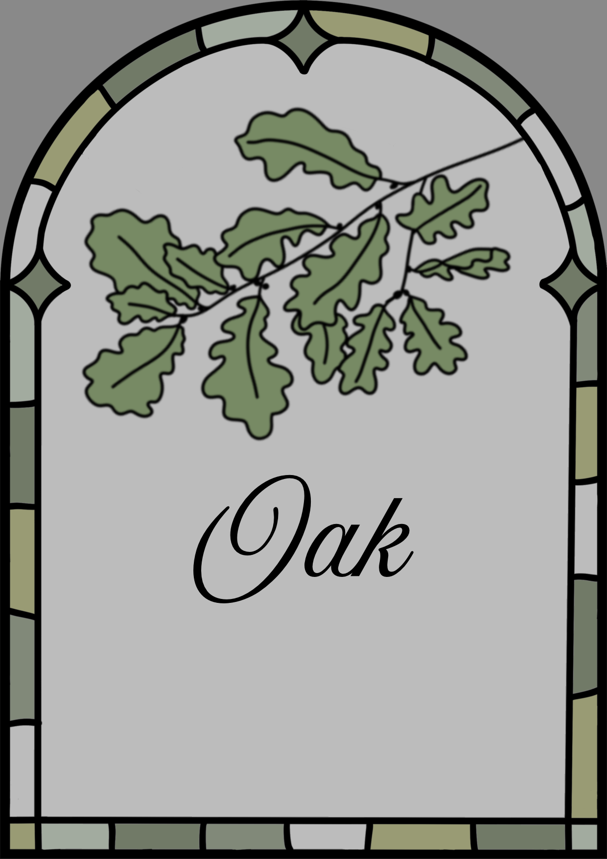Stained Glass Bespoke Table Names