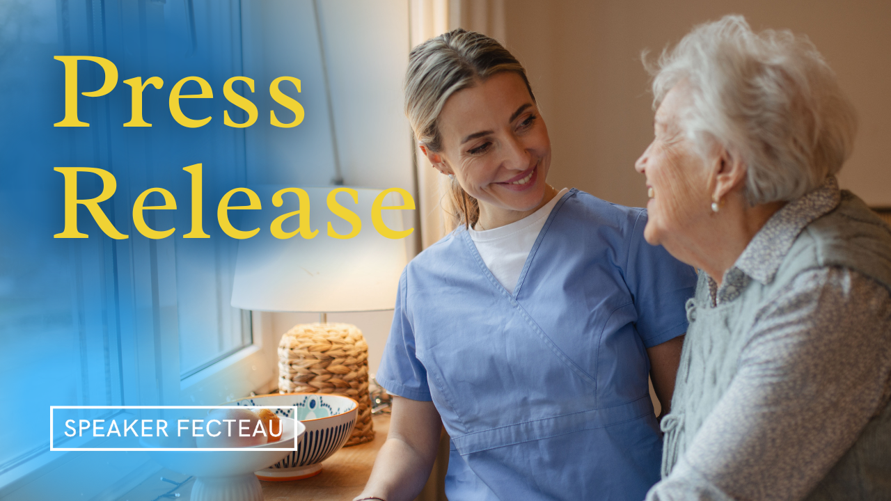 Health and Human Services Committee Unanimously Advances Speaker Fecteau’s Bill to Strengthen Direct Care Workforce