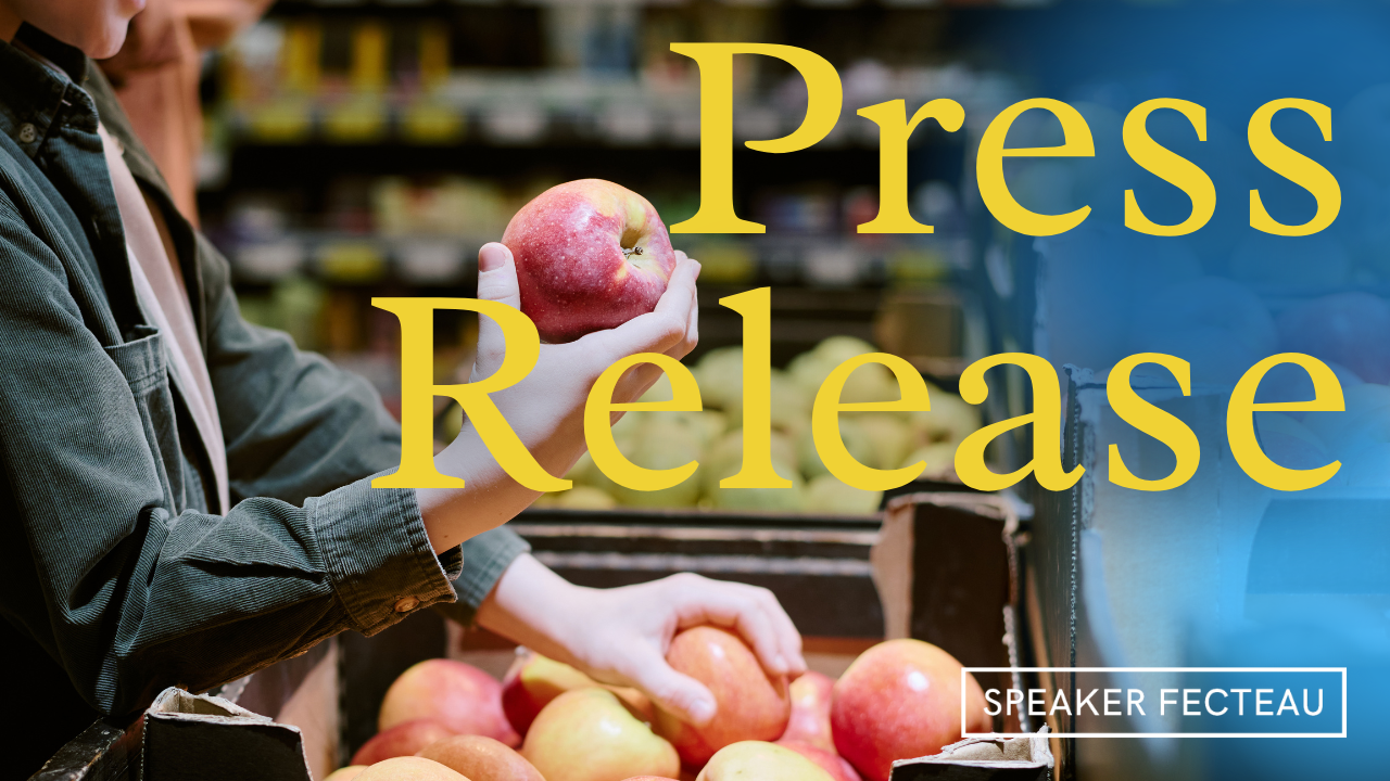 Health and Human Services Committee Advances&nbsp;Speaker Fecteau’s Bill to Protect&nbsp;Access to Food for Maine Families