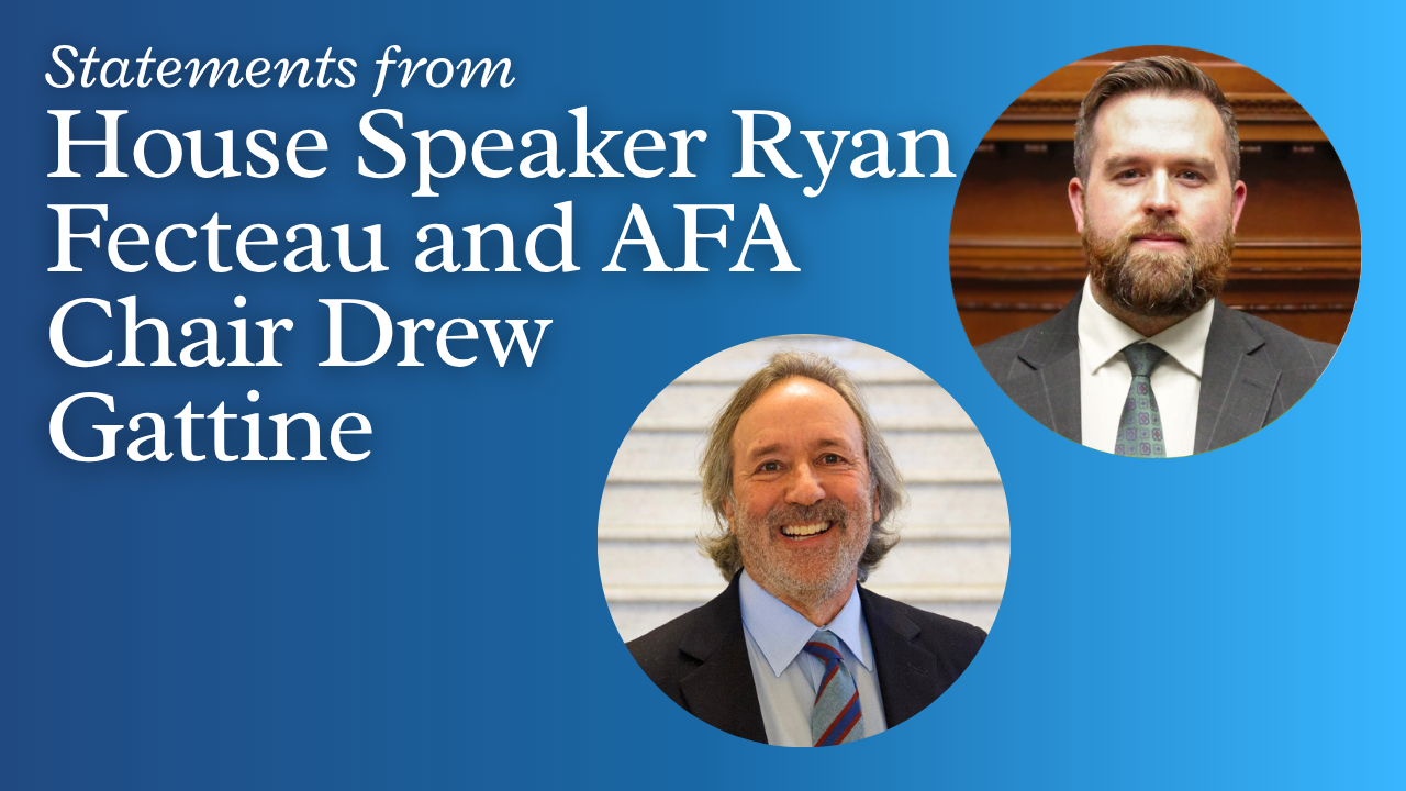 Speaker Fecteau and Representative Gattine Issue Statements on Governor Mills’ Budget Proposal
