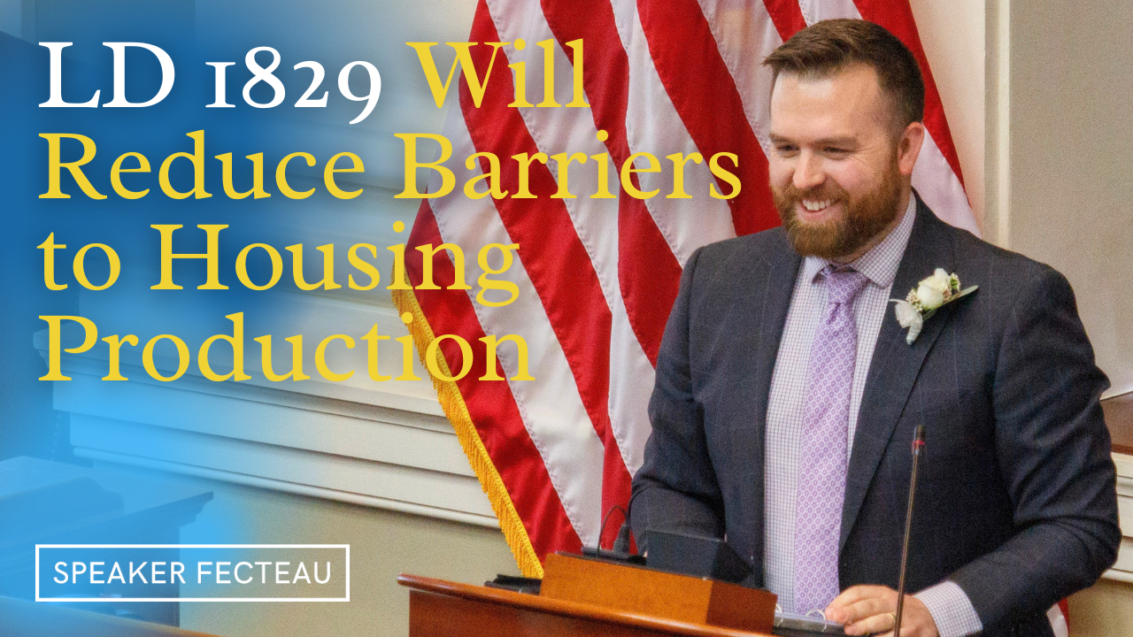 Speaker Fecteau Introduces Bill to Increase Housing Development