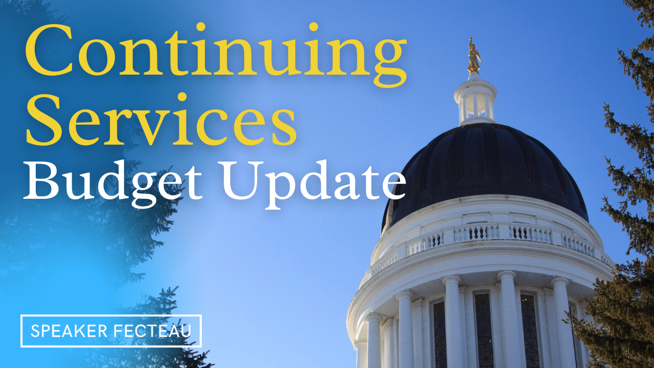 Presiding Officers Thank Appropriations Committee for Advancing Continuing Services Budget