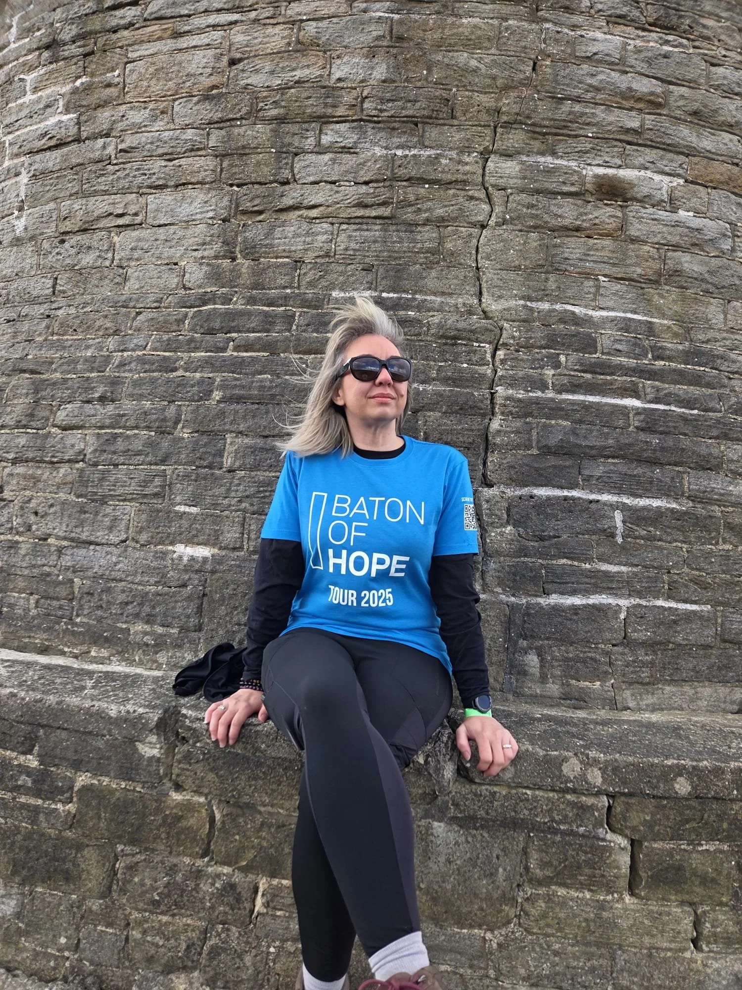 Emma Jones Walks with Purpose in the Baton of Hope Tameside Tour