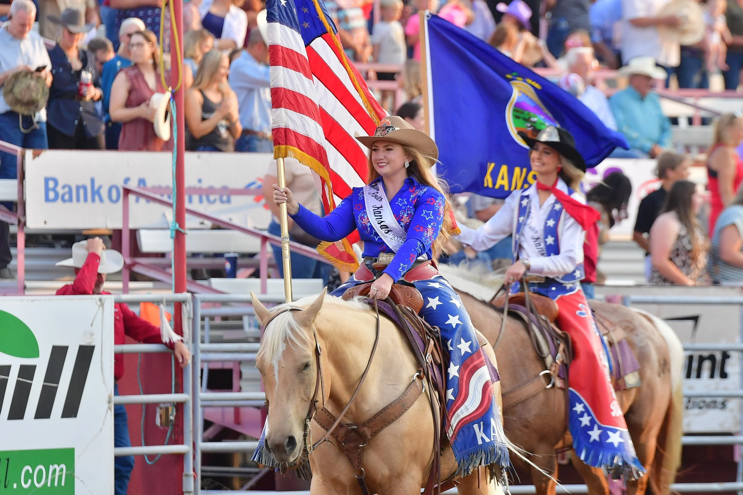 50TH ANNUAL DODGE CITY ROUNDUP PRCA RODEO / PATRIOTIC NIGHT