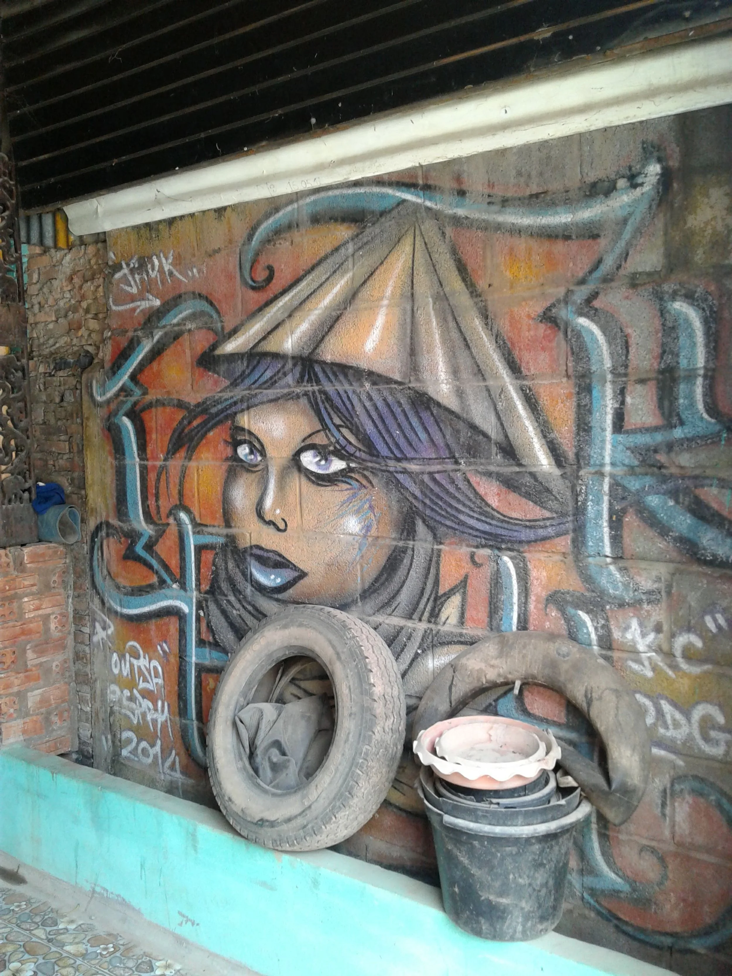 Face mural in Malaysia