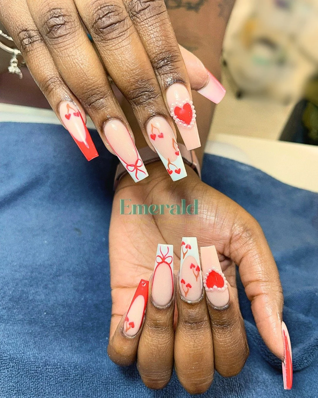 We're feeling berry cute~ 🍒❤️

---
📍15 Market Street, NG1 6HY, Nottingham
📧 eacnotts@proton.me
📱 0115 958 0217
#EmeraldSpa #EmeraldSalon #emeraldspanottingham #nottinghamnails #PamperYourself #BeautyTreat #NailsOnPoint #GlowUp #RelaxAndUnwind #Se