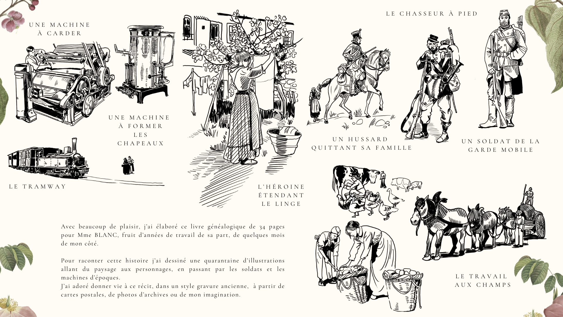 (Mission) ILLUSTRATION & MISE EN PAGE - Livre de Généalogie pour une particulière (2)