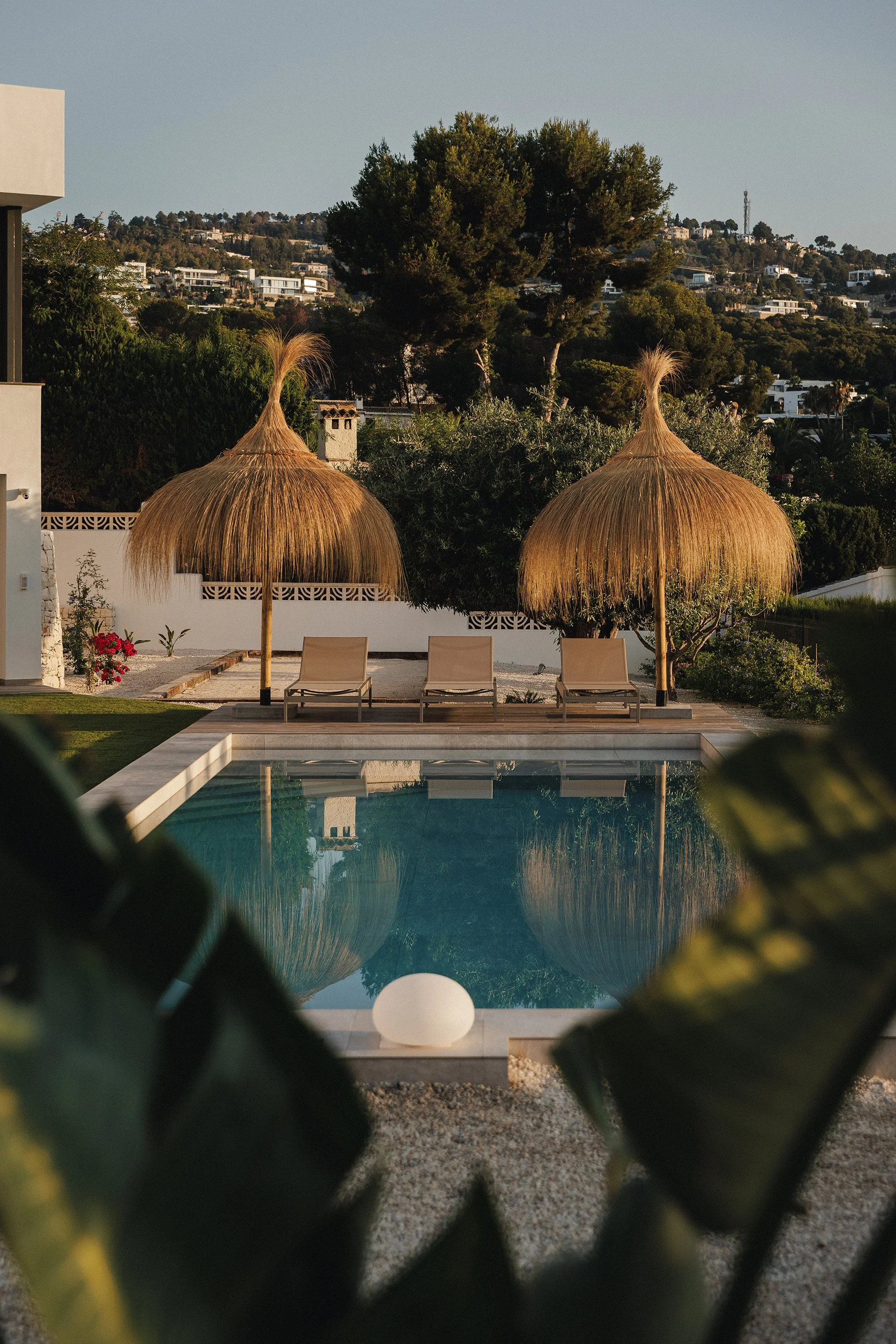 Exterior space at Casa Matine
