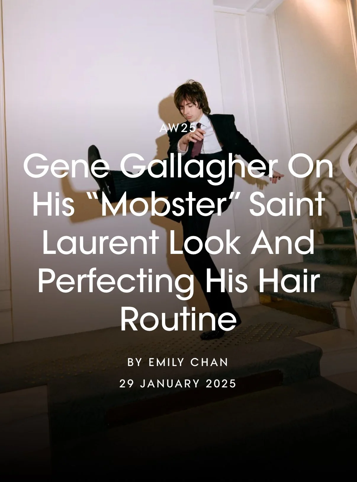 SAINT LAURENT & BRITISH VOGUE: GENE GALLAGHER