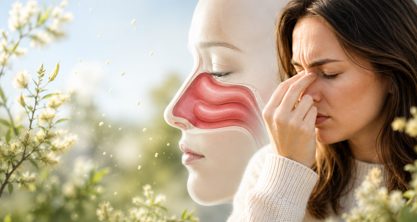 Why is my nose still blocked even though I take antihistamines?