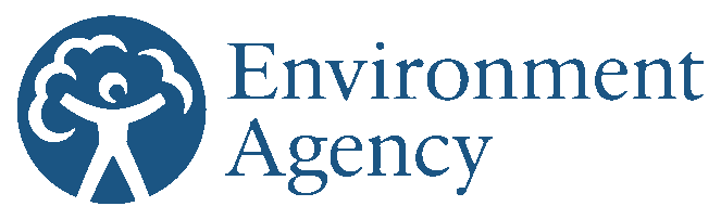 Logo of the Environment Agency featuring a stylized tree with a smiling face and the words 'Environment Agency' in blue.