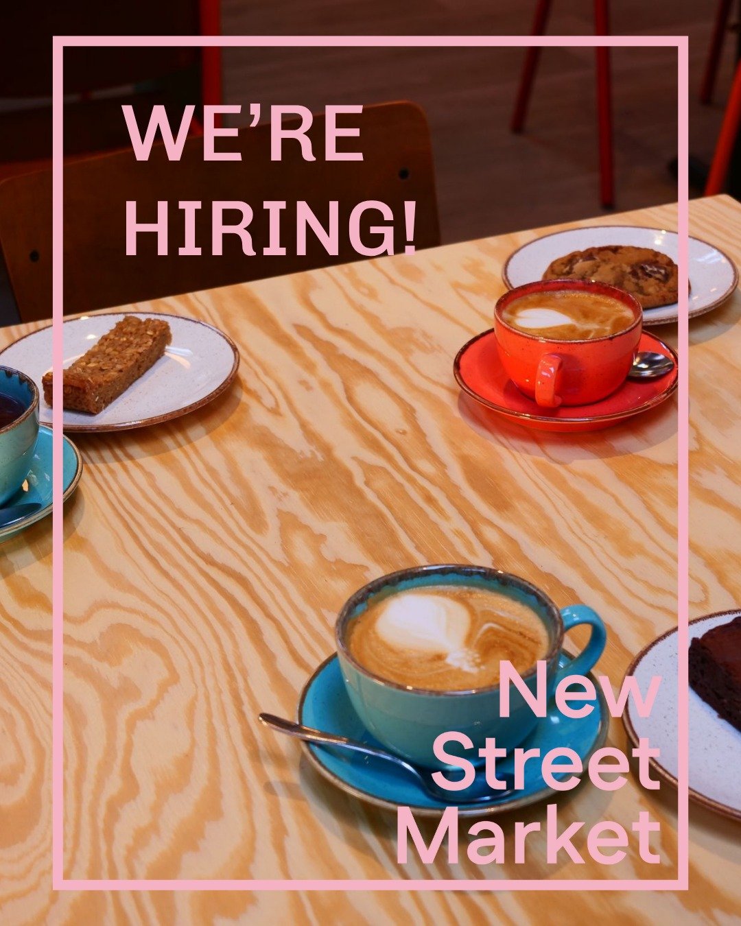Looking for someone special? 
So are we! 

Up front of New Street Market is where the action is - first to say good morning, good afternoon, what a delightful dog, the flapjacks today are honeyed AND crunchy. 

You're first in line for the thousand w