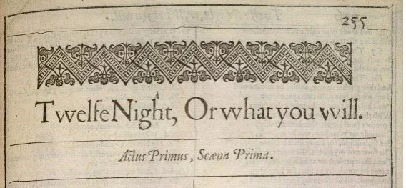 Literary Study Morning: William Shakespeare's Twelfth Night