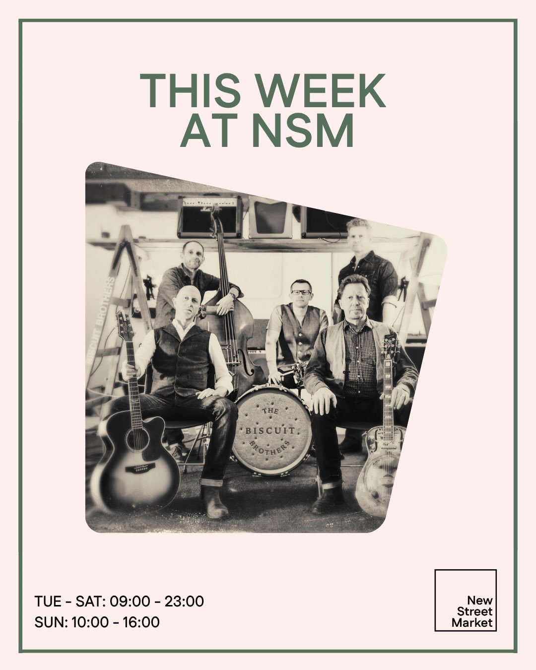 Coming up this week, the cycle club returns - setting off at 6 PM on Wednesday and looping back just in time for our pride month celebrating QUEER NIGHT! So too returns the quiz on Thursday. Then on Friday a massive FREE show by the Bluesmen the Bisc