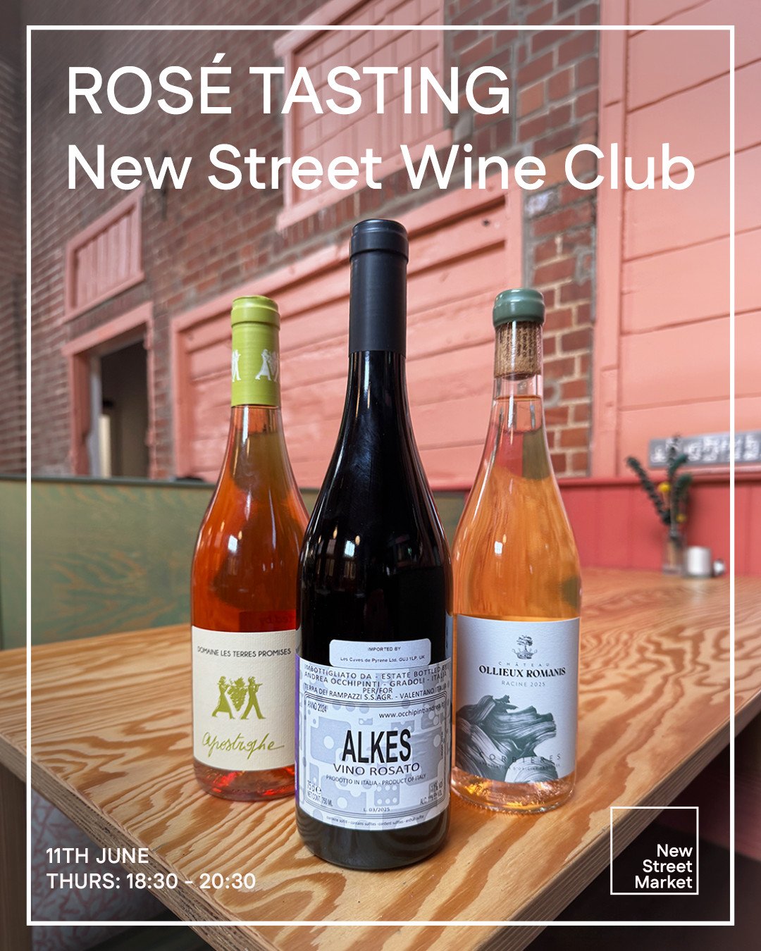 Did you know not all ros&eacute;s taste the same? ☀️🍷⁠
⁠
Our team has chosen three ros&eacute;s that each create their own summer vibe, paired with St Bede raw milk cheese from Norfolk producer @st.judecheese.⁠
⁠
Join us on Thursday 11th June for an