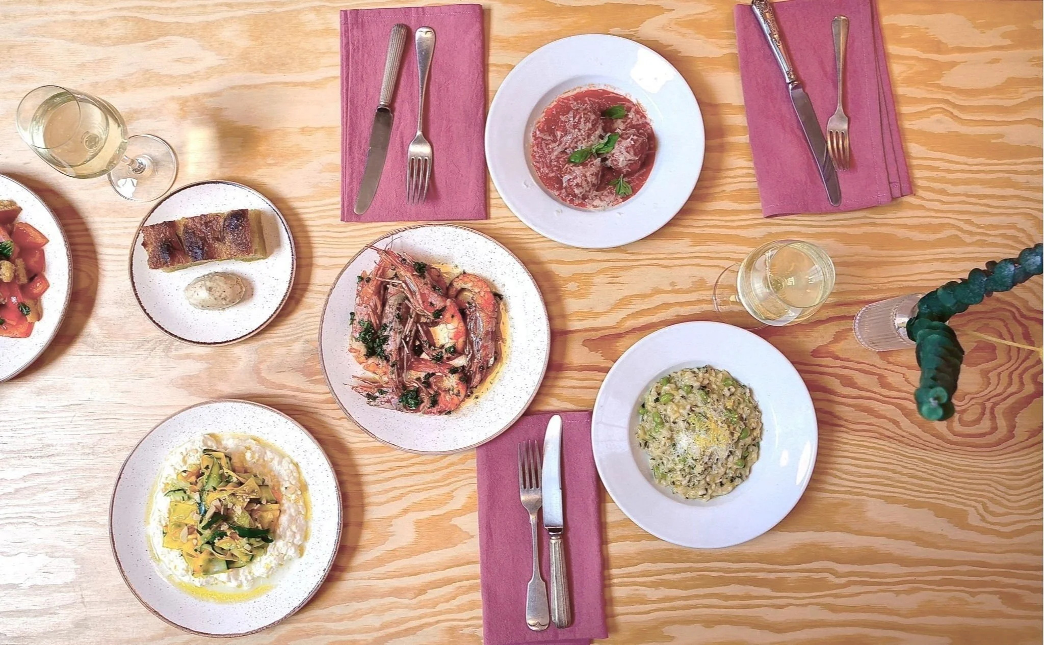 From seasonal small plates and fresh handmade pasta to a vibrant evening menu and organic wines.